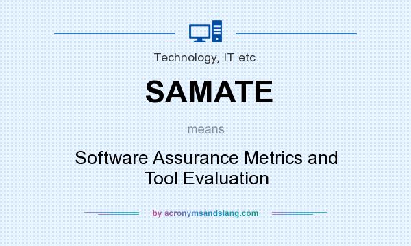 What does SAMATE mean? It stands for Software Assurance Metrics and Tool Evaluation