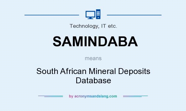 What does SAMINDABA mean? It stands for South African Mineral Deposits Database