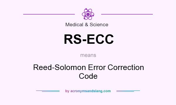 What does RS-ECC mean? It stands for Reed-Solomon Error Correction Code