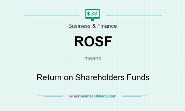 What does ROSF mean? It stands for Return on Shareholders Funds