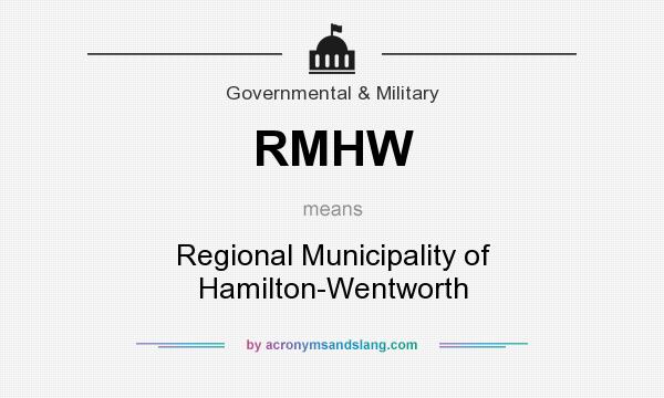 What does RMHW mean? It stands for Regional Municipality of Hamilton-Wentworth