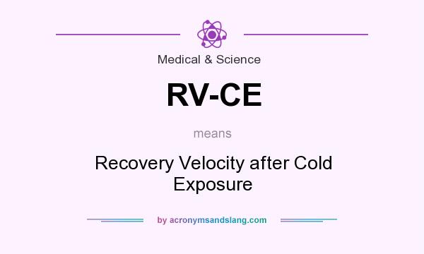 What does RV-CE mean? It stands for Recovery Velocity after Cold Exposure