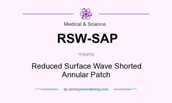 What does RSW-SAP mean? It stands for Reduced Surface Wave Shorted Annular Patch