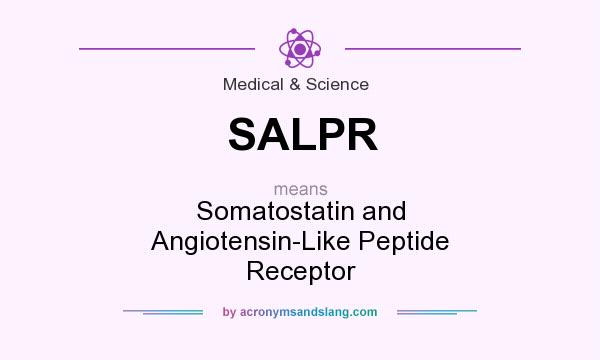 What does SALPR mean? It stands for Somatostatin and Angiotensin-Like Peptide Receptor