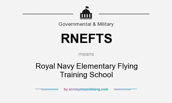 What does RNEFTS mean? It stands for Royal Navy Elementary Flying Training School