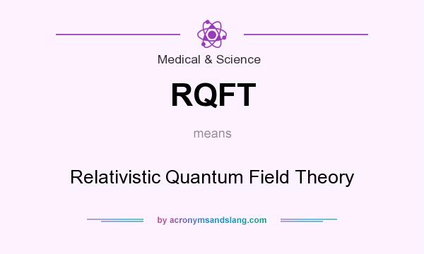 What does RQFT mean? It stands for Relativistic Quantum Field Theory