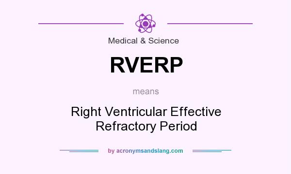 What does RVERP mean? It stands for Right Ventricular Effective Refractory Period