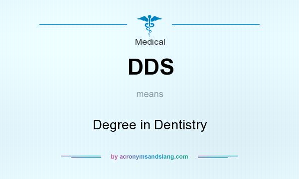What does DDS mean? It stands for Degree in Dentistry