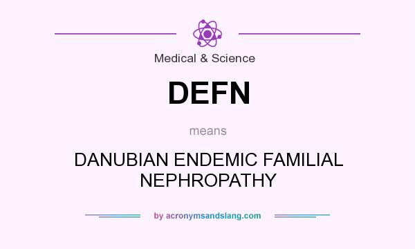 What does DEFN mean? It stands for DANUBIAN ENDEMIC FAMILIAL NEPHROPATHY