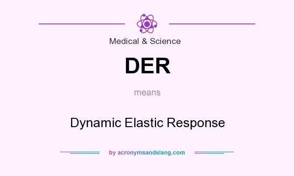 What does DER mean? It stands for Dynamic Elastic Response