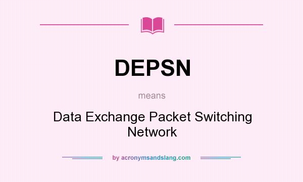 What does DEPSN mean? It stands for Data Exchange Packet Switching Network