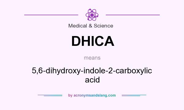 What does DHICA mean? It stands for 5,6-dihydroxy-indole-2-carboxylic acid