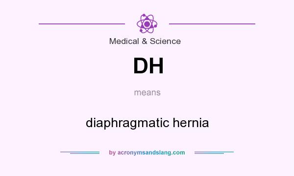 What does DH mean? It stands for diaphragmatic hernia