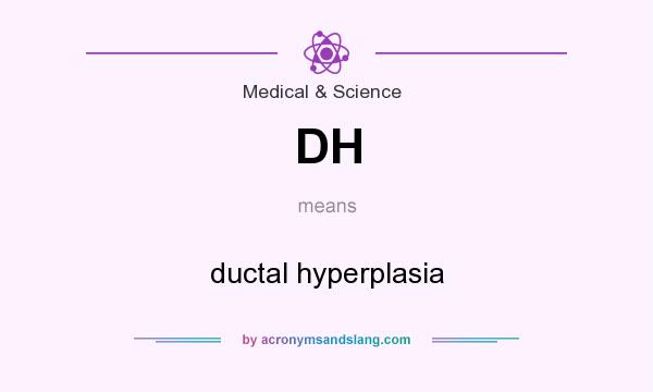 What does DH mean? It stands for ductal hyperplasia