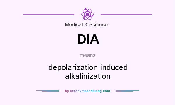 What does DIA mean? It stands for depolarization-induced alkalinization