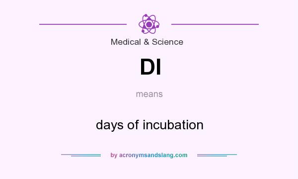What does DI mean? It stands for days of incubation