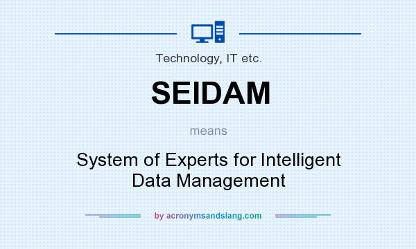 What does SEIDAM mean? It stands for System of Experts for Intelligent Data Management