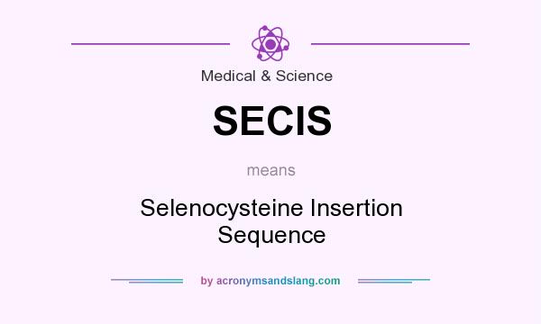 What does SECIS mean? It stands for Selenocysteine Insertion Sequence
