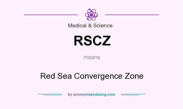 What does RSCZ mean? It stands for Red Sea Convergence Zone
