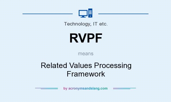 What does RVPF mean? It stands for Related Values Processing Framework