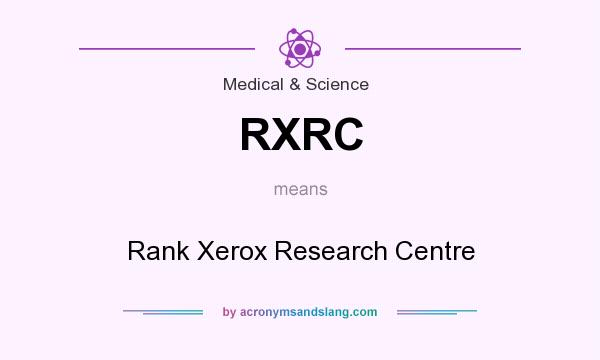 What does RXRC mean? It stands for Rank Xerox Research Centre