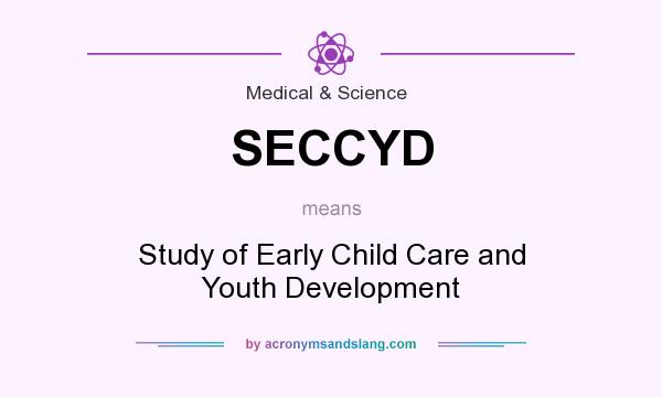 What does SECCYD mean? It stands for Study of Early Child Care and Youth Development