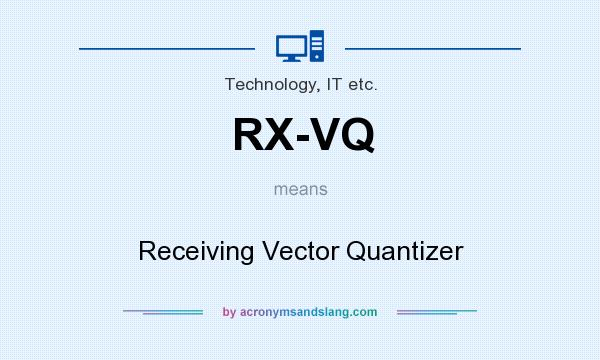 What does RX-VQ mean? It stands for Receiving Vector Quantizer