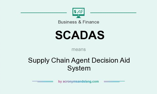 What does SCADAS mean? It stands for Supply Chain Agent Decision Aid System