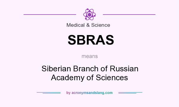 What does SBRAS mean? It stands for Siberian Branch of Russian Academy of Sciences