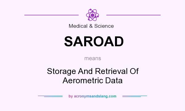 What does SAROAD mean? It stands for Storage And Retrieval Of Aerometric Data