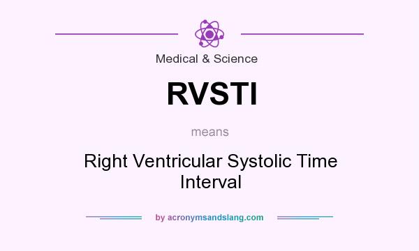 What does RVSTI mean? It stands for Right Ventricular Systolic Time Interval
