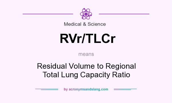 What does RVr/TLCr mean? It stands for Residual Volume to Regional Total Lung Capacity Ratio