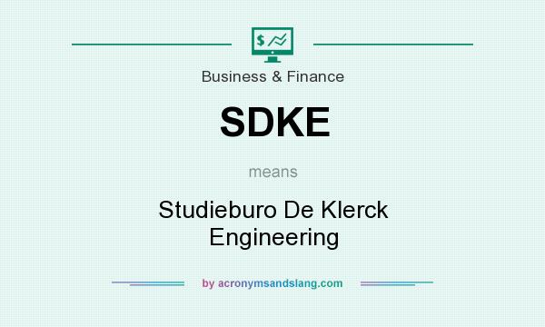 What does SDKE mean? It stands for Studieburo De Klerck Engineering