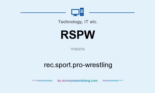 What does RSPW mean? It stands for rec.sport.pro-wrestling