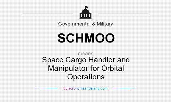 What does SCHMOO mean? It stands for Space Cargo Handler and Manipulator for Orbital Operations