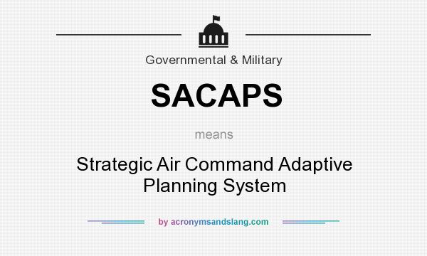 What does SACAPS mean? It stands for Strategic Air Command Adaptive Planning System