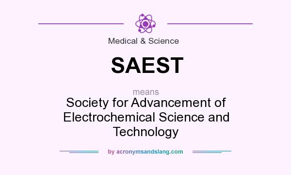 What does SAEST mean? It stands for Society for Advancement of Electrochemical Science and Technology