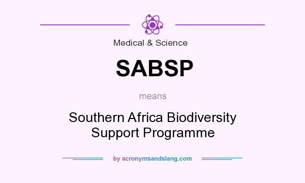 What does SABSP mean? It stands for Southern Africa Biodiversity Support Programme