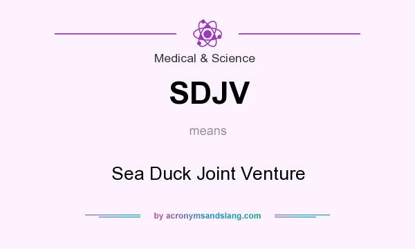 What does SDJV mean? It stands for Sea Duck Joint Venture