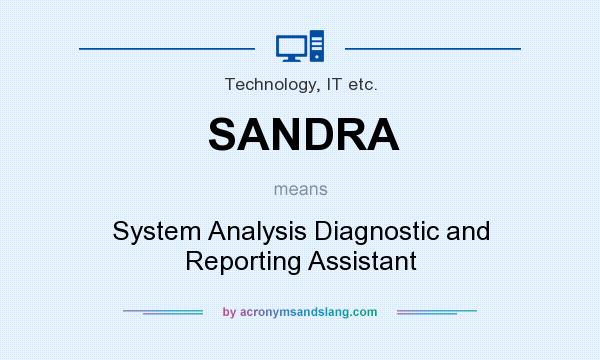 What does SANDRA mean? It stands for System Analysis Diagnostic and Reporting Assistant
