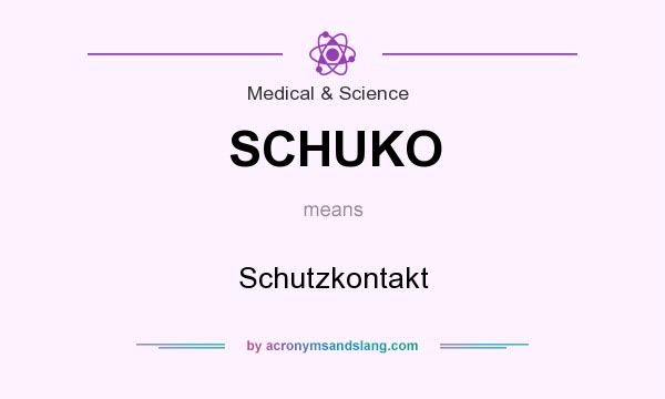 What does SCHUKO mean? It stands for Schutzkontakt