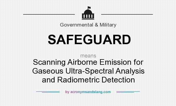 What does SAFEGUARD mean? It stands for Scanning Airborne Emission for Gaseous Ultra-Spectral Analysis and Radiometric Detection