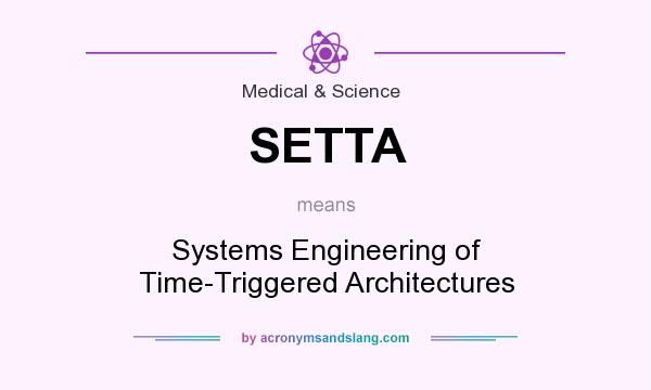 What does SETTA mean? It stands for Systems Engineering of Time-Triggered Architectures