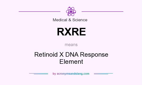 What does RXRE mean? It stands for Retinoid X DNA Response Element
