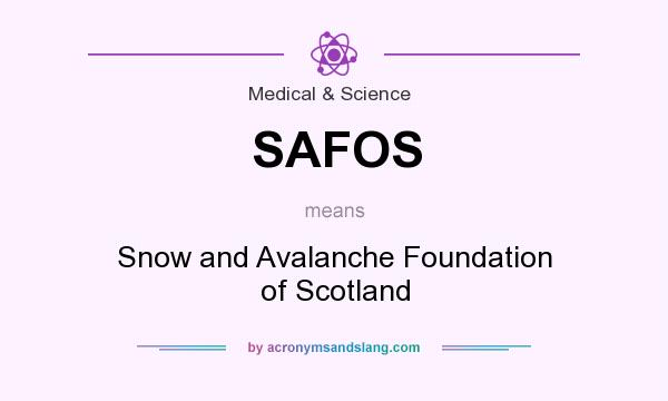 What does SAFOS mean? It stands for Snow and Avalanche Foundation of Scotland
