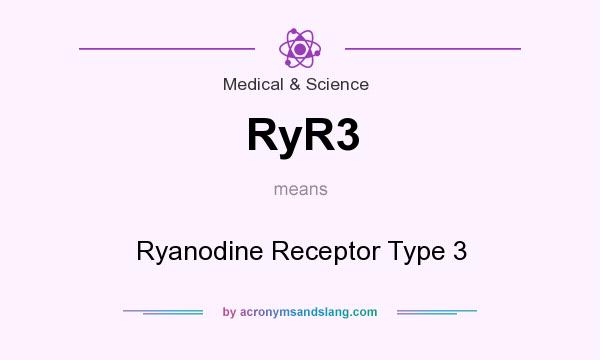 What does RyR3 mean? It stands for Ryanodine Receptor Type 3