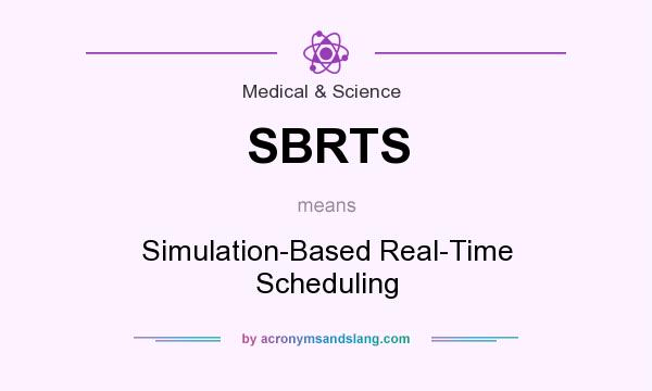 What does SBRTS mean? It stands for Simulation-Based Real-Time Scheduling