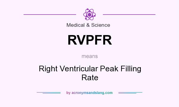 What does RVPFR mean? It stands for Right Ventricular Peak Filling Rate