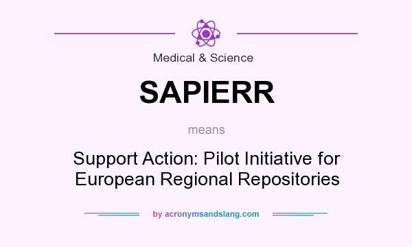 What does SAPIERR mean? It stands for Support Action: Pilot Initiative for European Regional Repositories