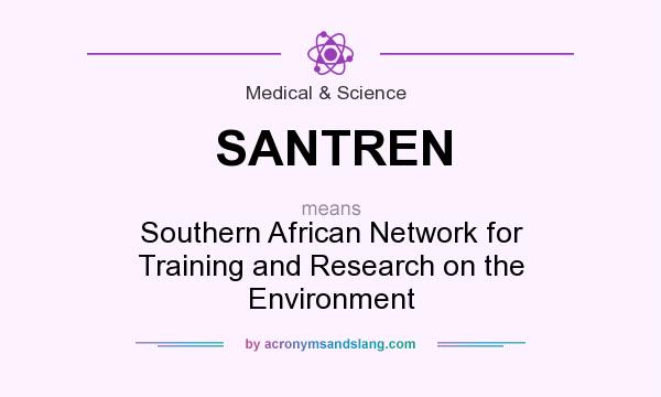 What does SANTREN mean? It stands for Southern African Network for Training and Research on the Environment
